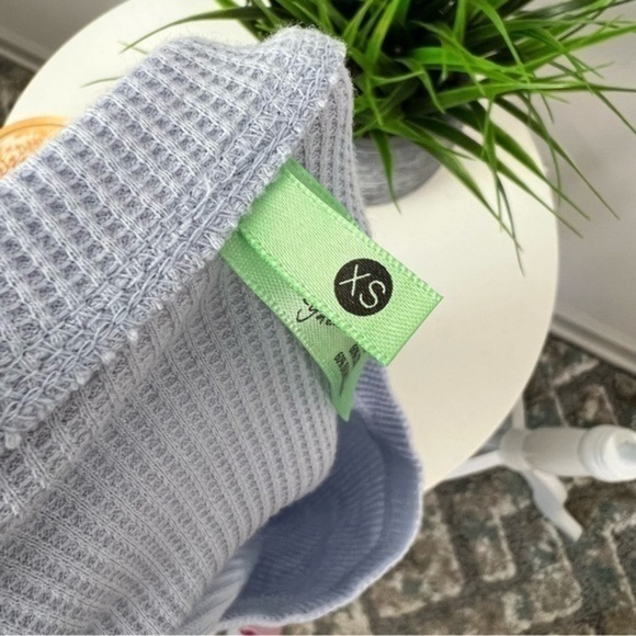 Honeydew Pajama Set Shorts Womens Blue Waffle Long Sleeve Size XS - Picture 6 of 7